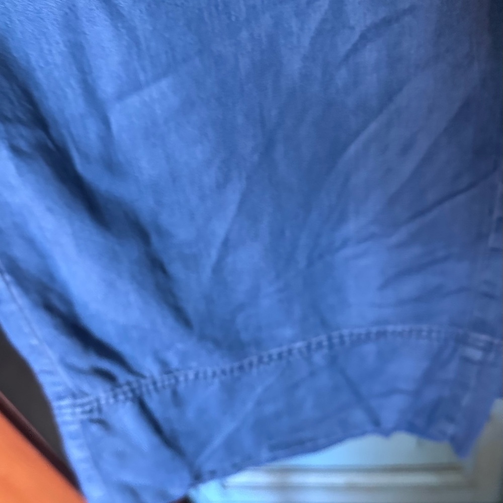 Splendid Blue Denim Sleeveless Pantsuit Jumper - Picture 3 of 6